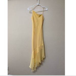 Laundry by Shelli Segal yellow asymmetrical dress